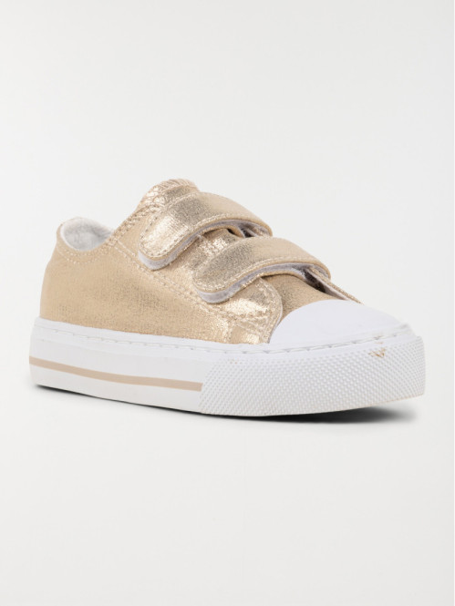 Tennis toile couleur dorée...