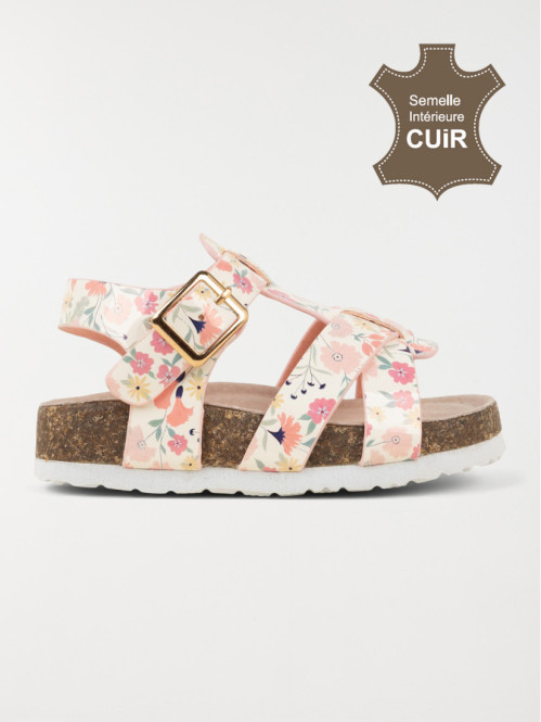 Sandales fleuries fille...