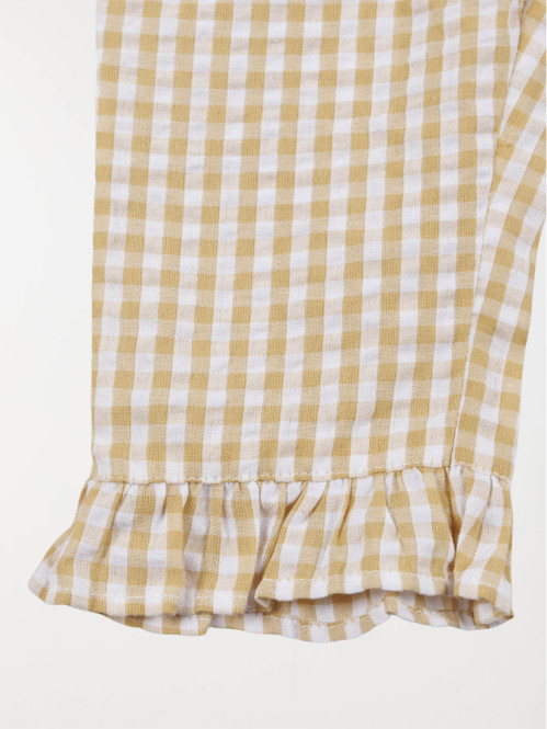 Pantalon à carreaux fille...