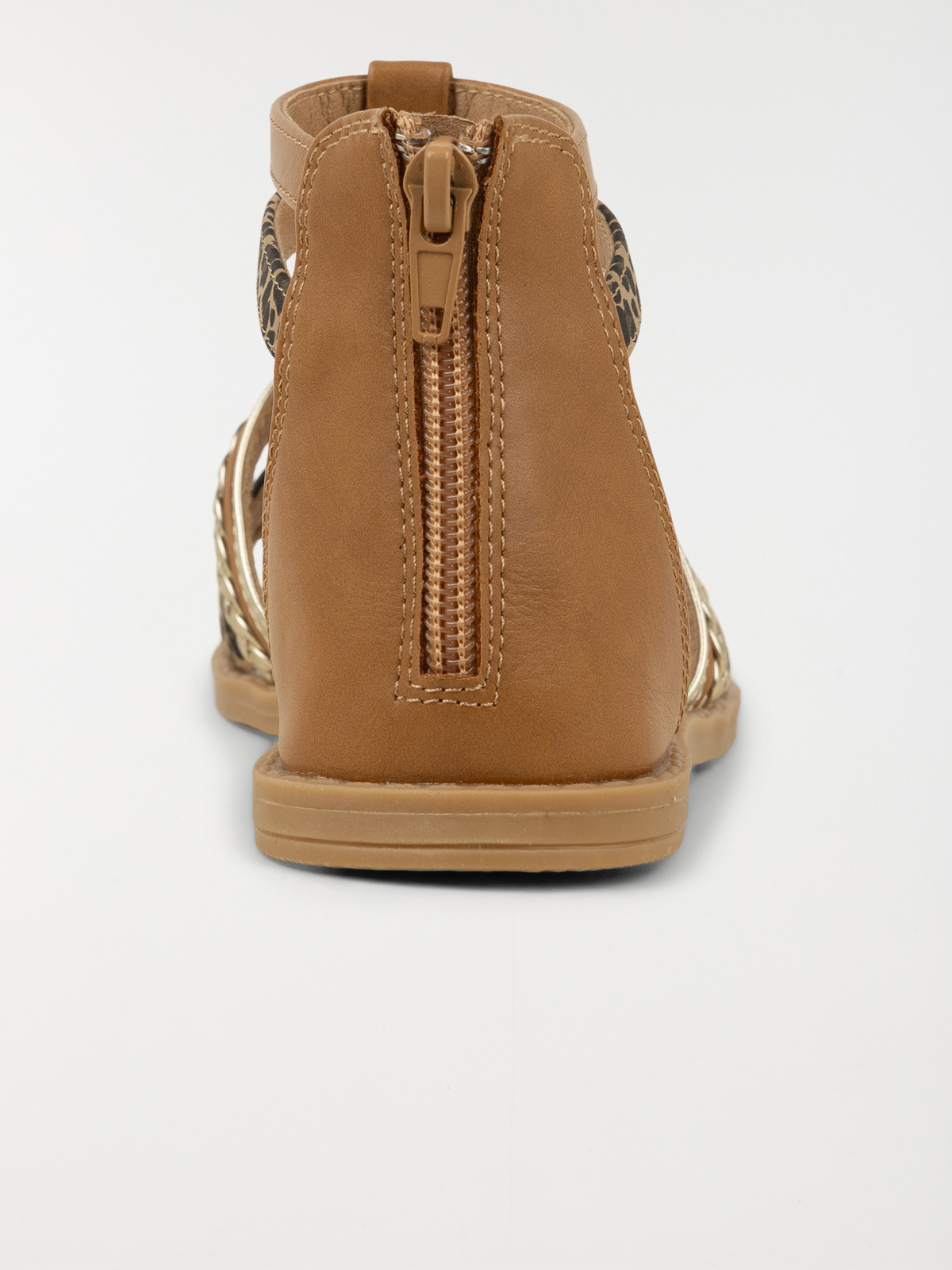 Sandales montantes léopard fille (24-30)