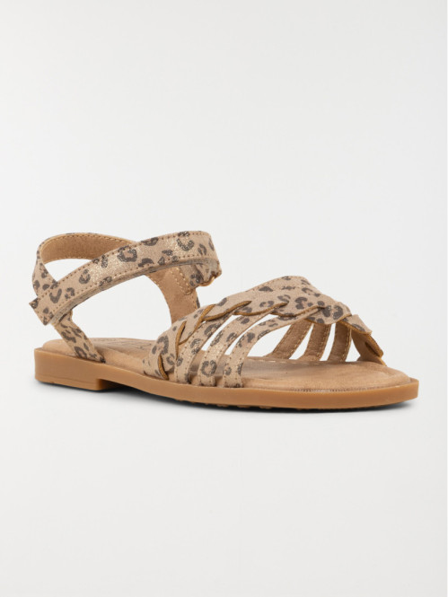 Sandales motif léopard...