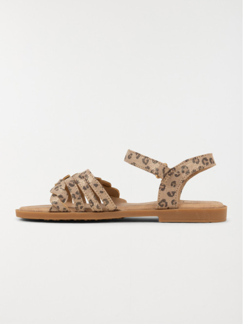 Sandales motif léopard...