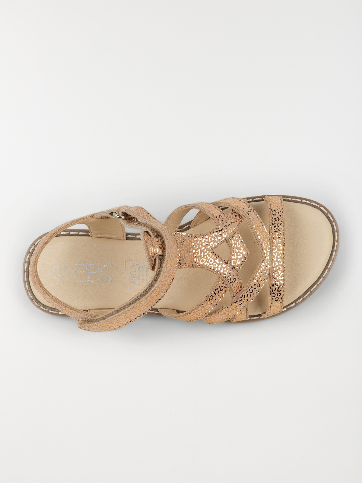 Sandales motif léopard fille (24-30)