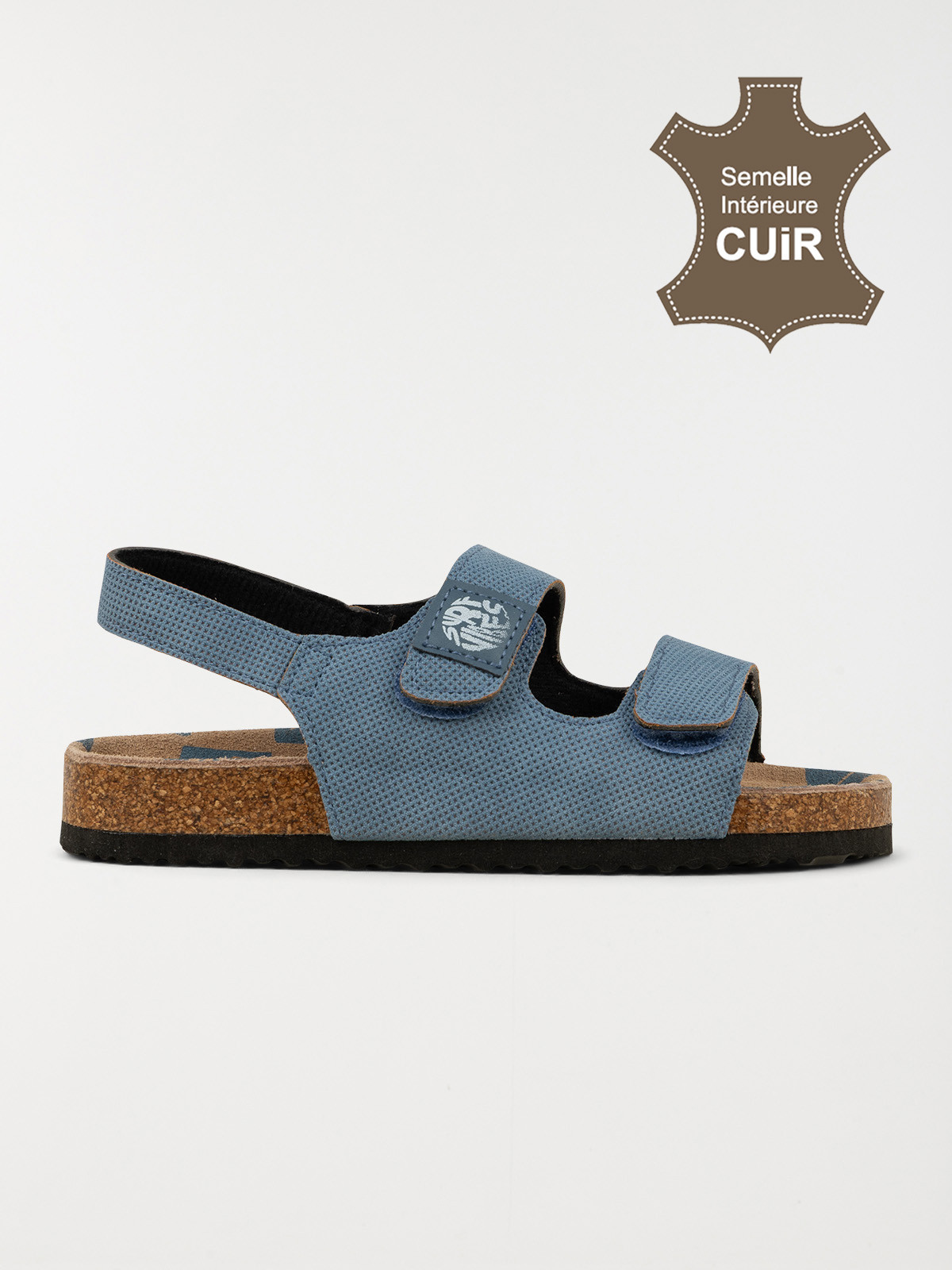 Sandales coloris bleu garçon (24-30) Sandales coloris bleu garçon (24-30)