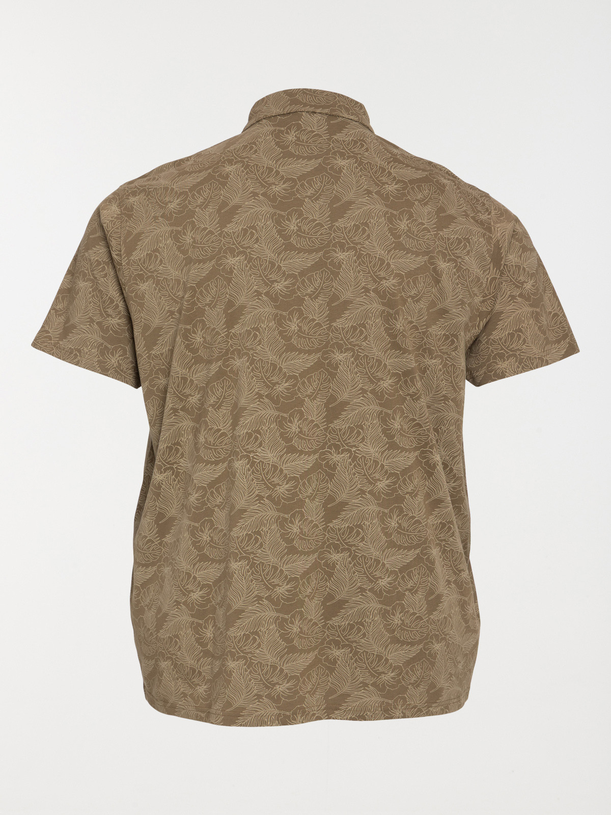 Polo motif tropical grande taille homme