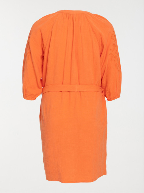 Robe broderies femme grande...