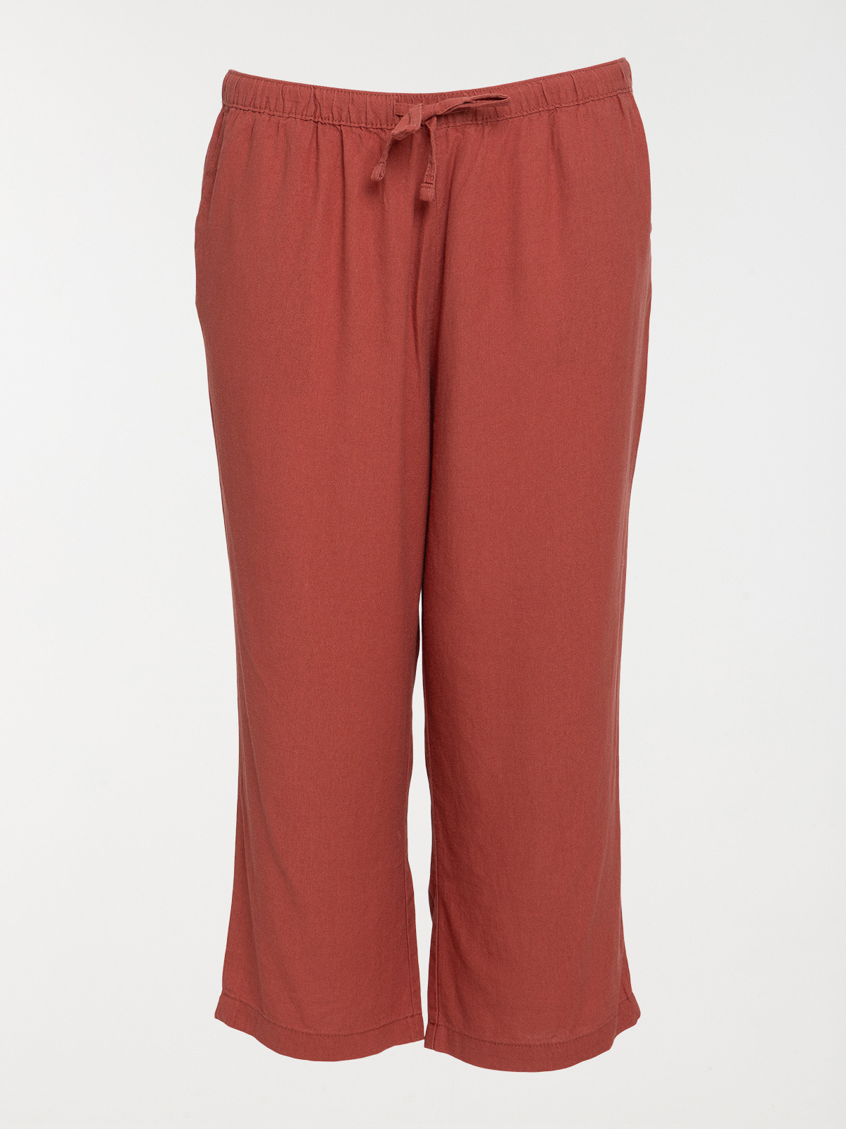 Pantacourt marsala grande taille femme Pantacourt marsala grande taille femme