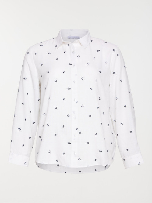 Chemise coeur brodé grande...