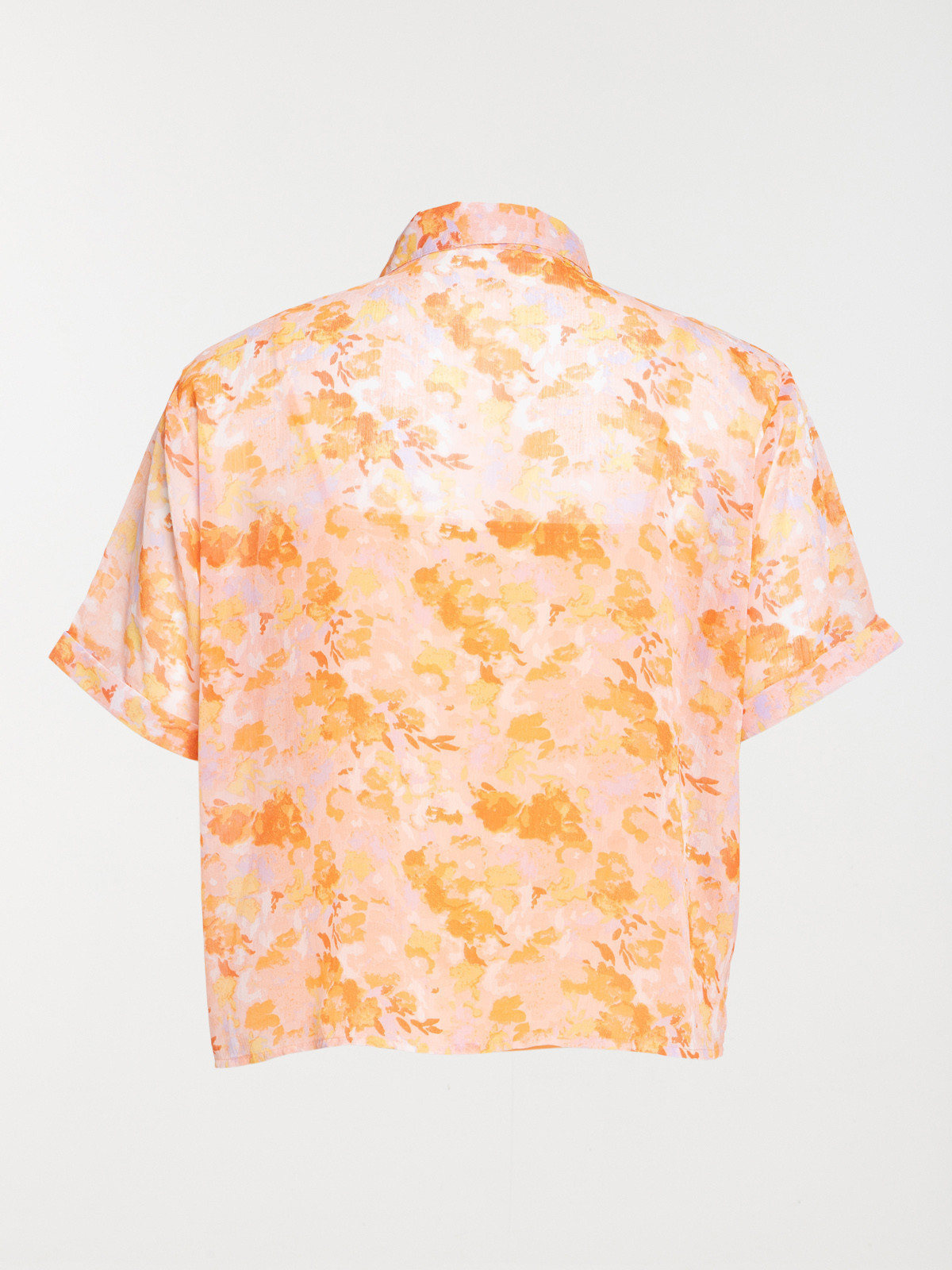 Chemise voile fleuri grande taille femme