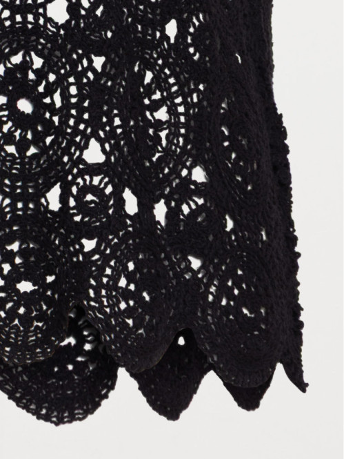 Blouse noire crochet grande...