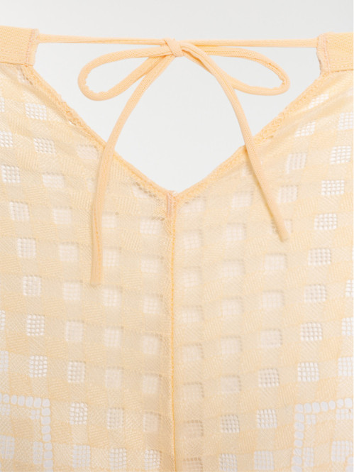 Shorty en dentelle noeud...