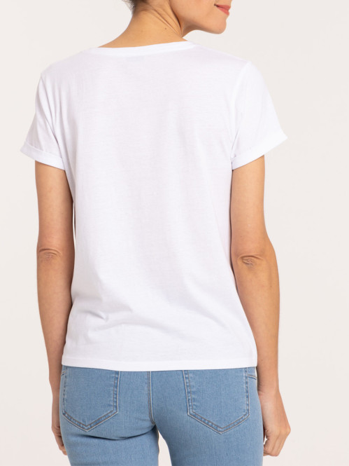 T-shirt amour heureuse femme