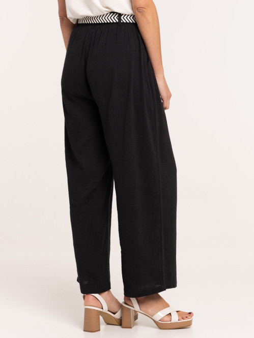 Pantalon noir large...