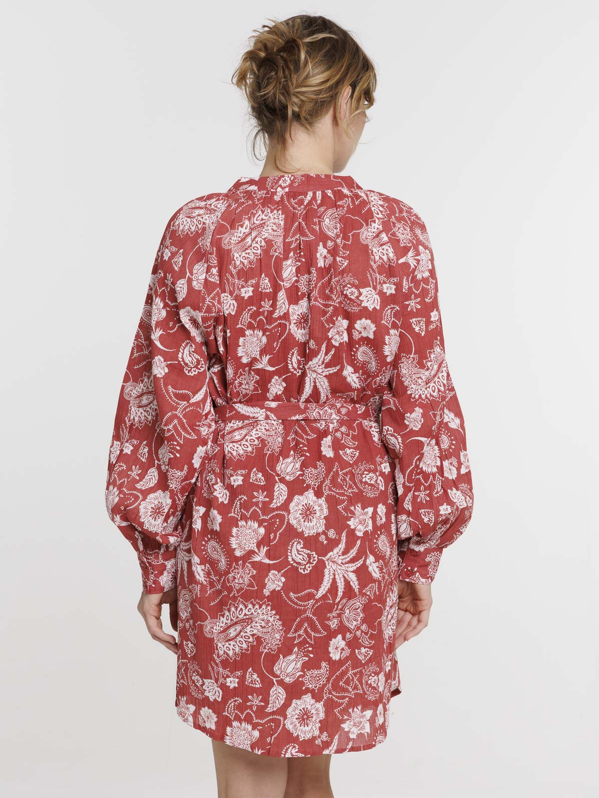 Robe chemise imprimée fleurie femme Robe chemise imprimée fleurie femme