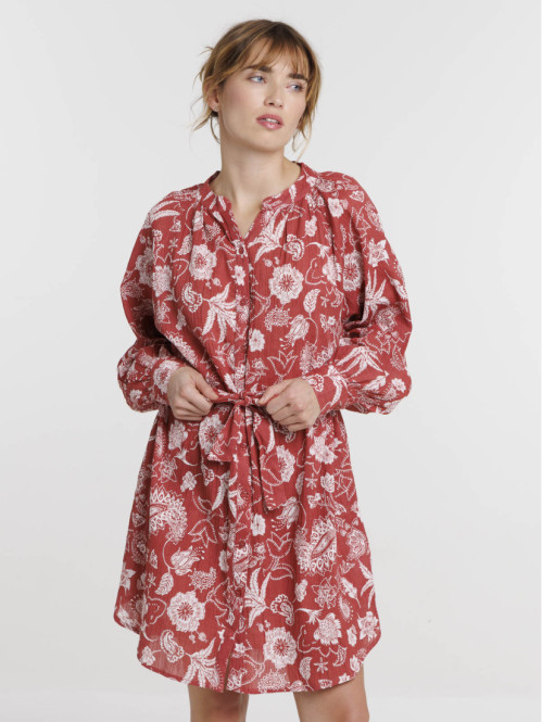 Robe chemise imprimée...