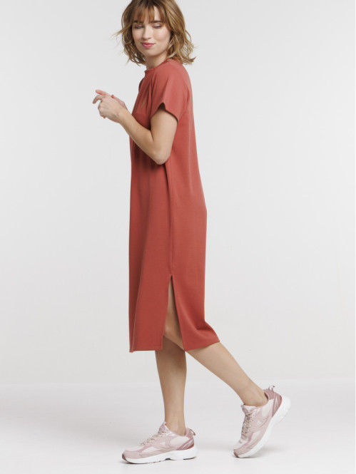 Robe longue motif coeur doré femme Robe longue motif coeur doré femme