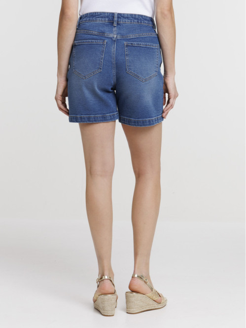 Short en jean stone femme