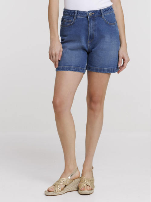 Short en jean stone femme