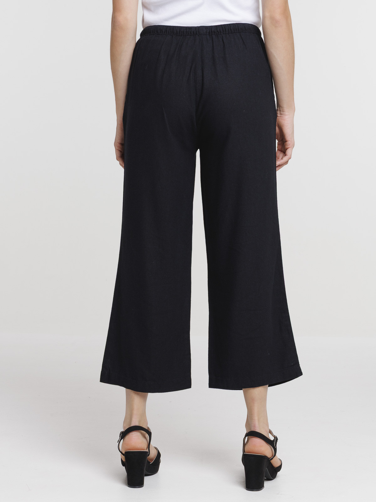 Pantacourt coloris noir femme Pantacourt coloris noir femme