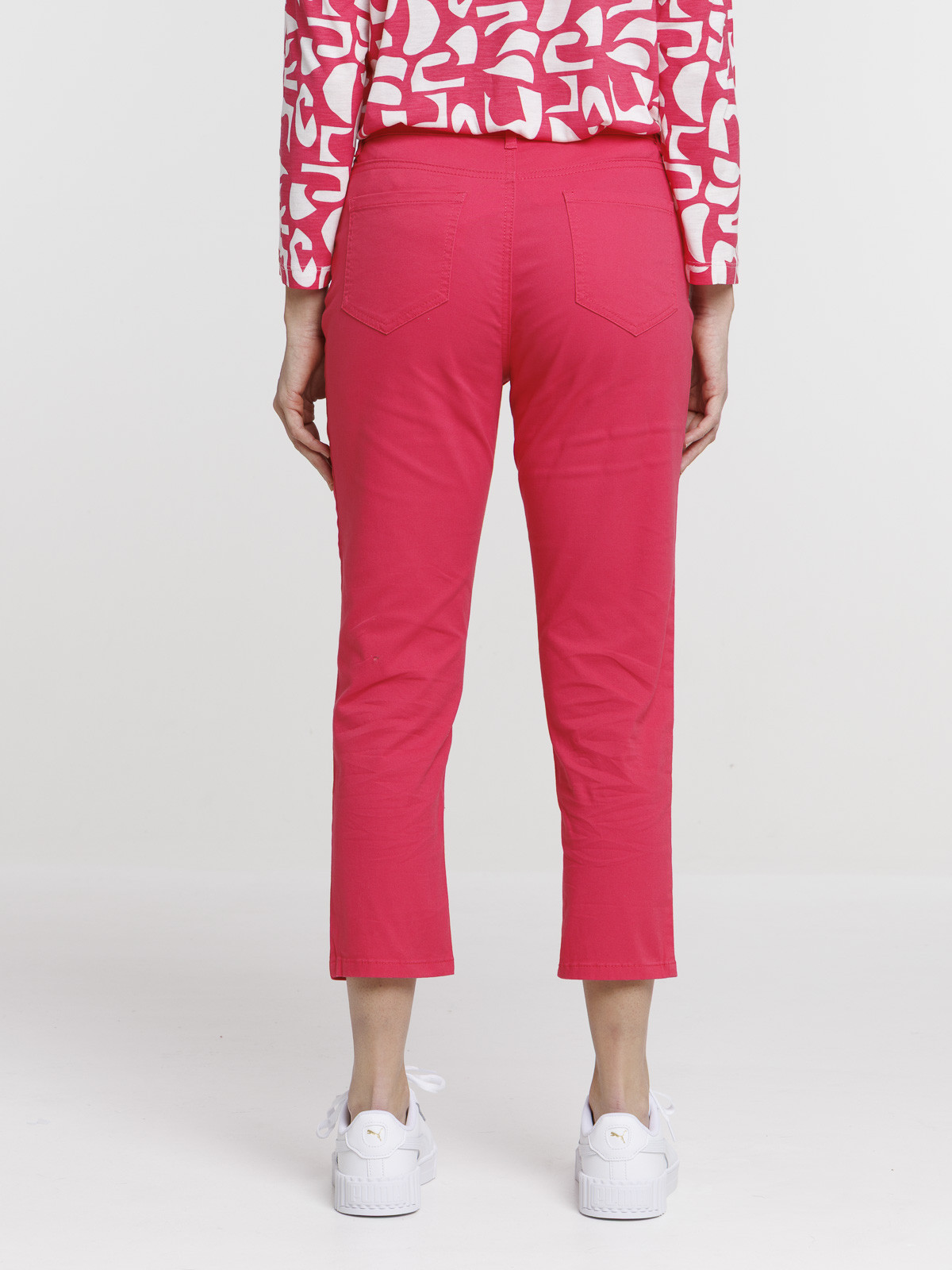 Pantacourt skinny rose fiesta femme Pantacourt skinny rose fiesta femme