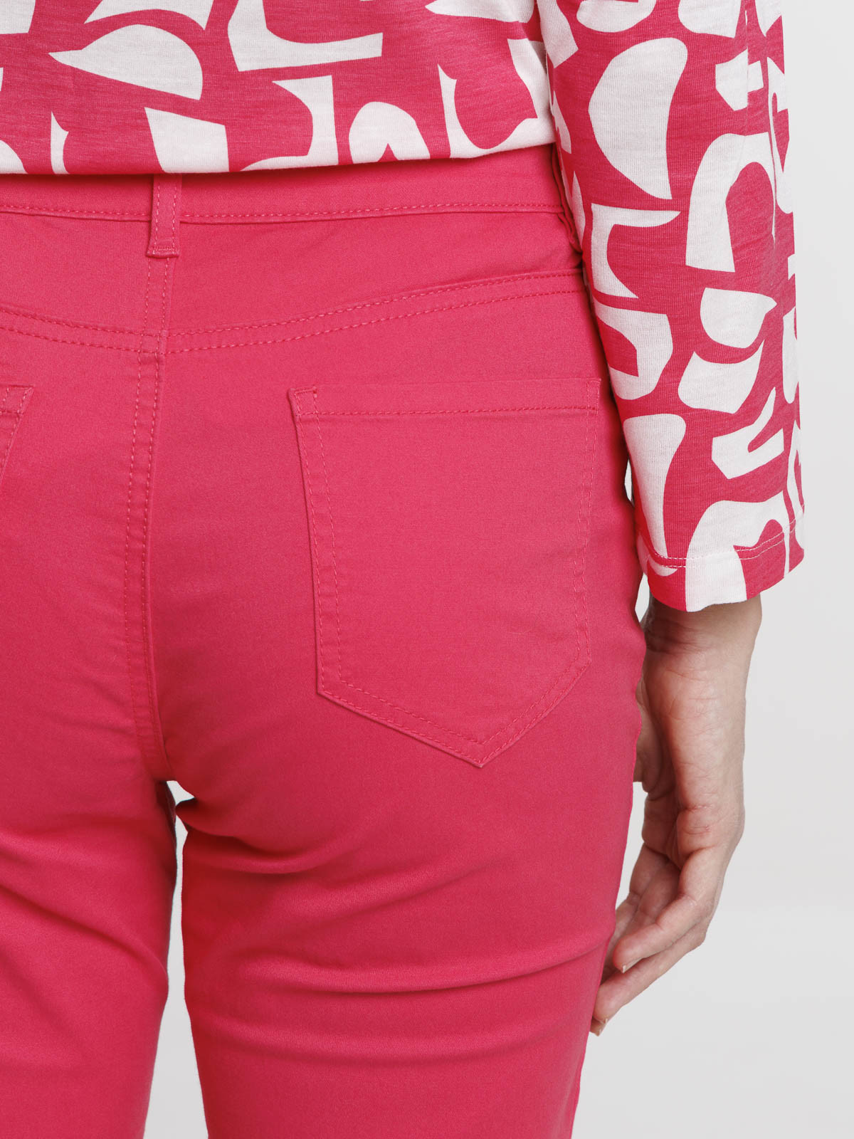 Pantacourt skinny rose fiesta femme Pantacourt skinny rose fiesta femme