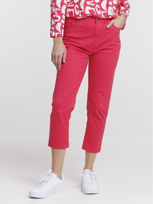 Pantacourt skinny rose fiesta femme Pantacourt skinny rose fiesta femme