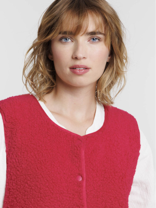 Gilet sans manches rose...