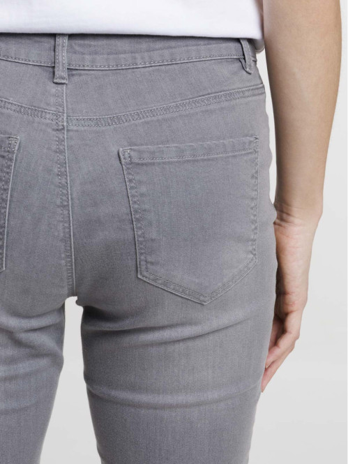 Jean skinny basique gris femme