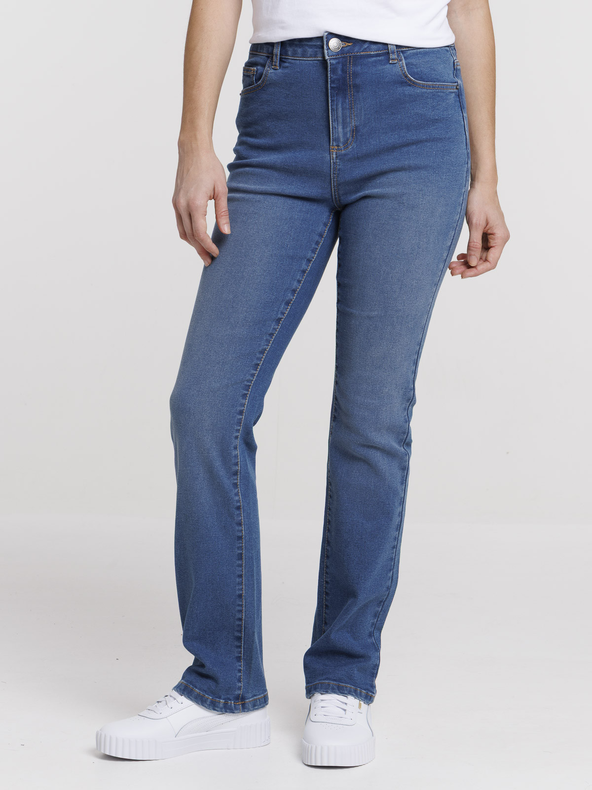 Jean bootcut stone femme