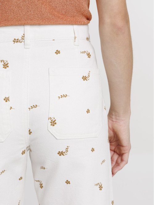 Pantalon imprimé fleuri...