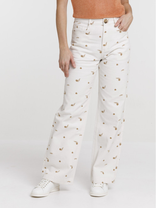 Pantalon imprimé fleuri...