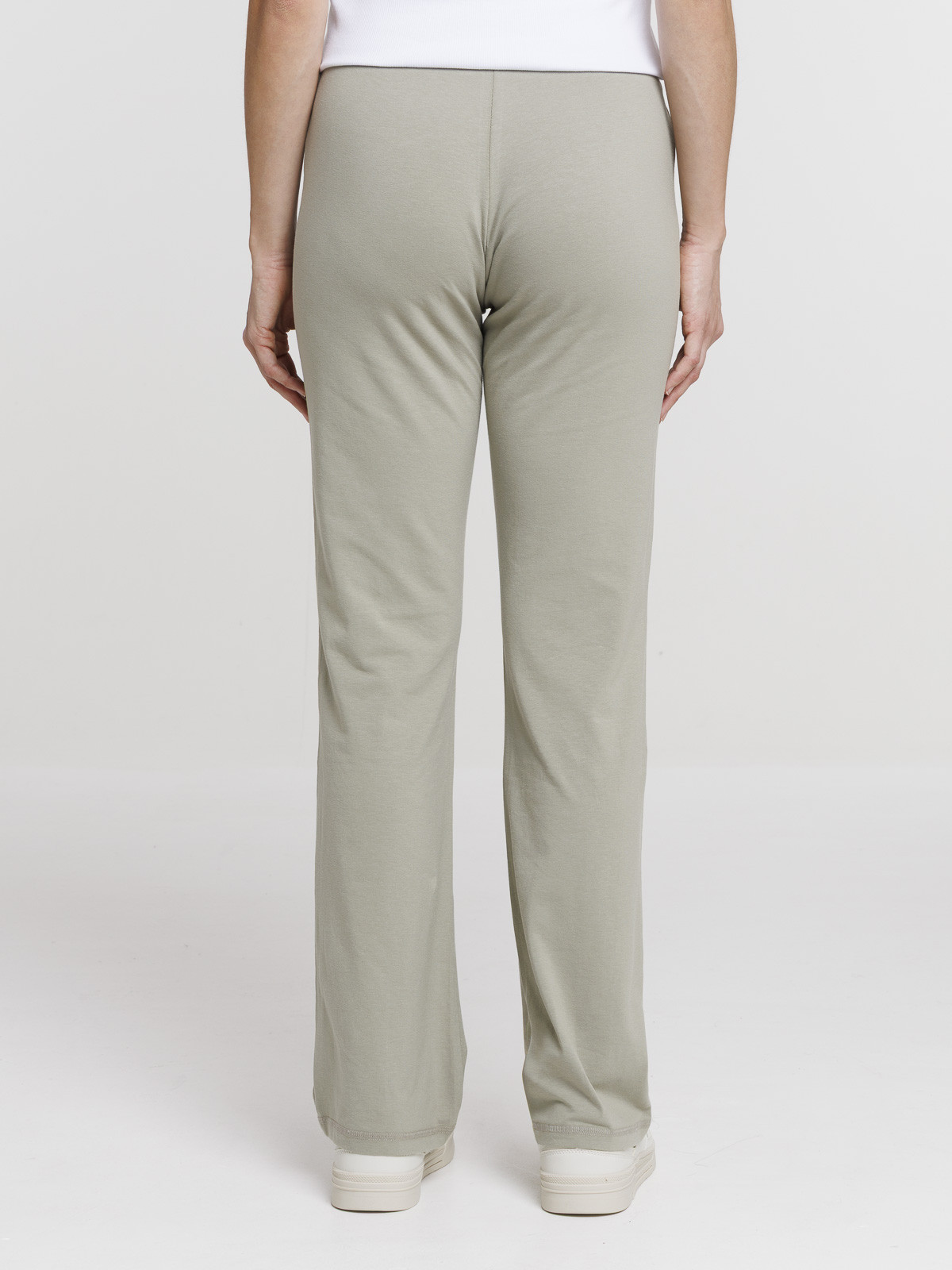 Pantalon sport évasé mousse clair femme