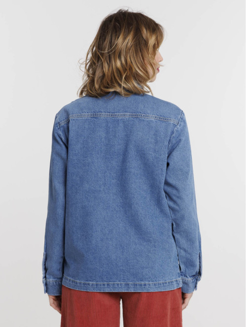 Veste jean femme double stone