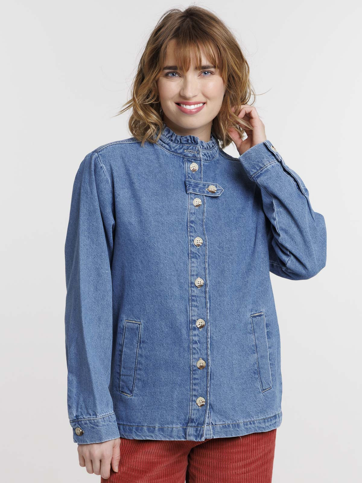 Veste jean femme double stone