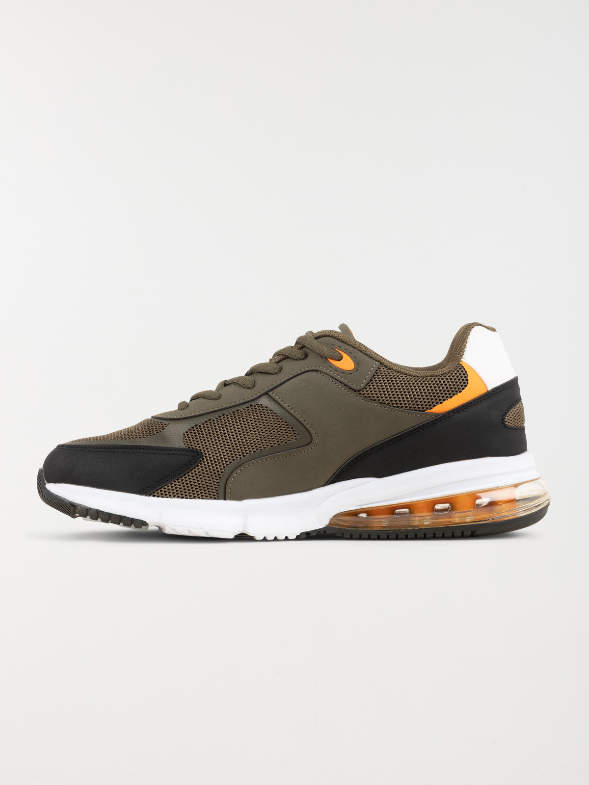 Baskets homme kaki et orange (40-46)
