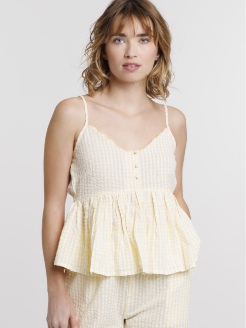 Top de nuit à bretelles...