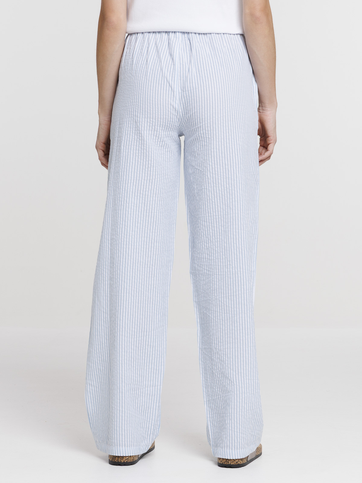 Bas de pyjama pantalon rayé femme