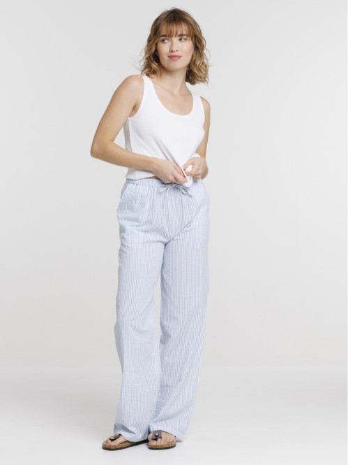 Bas de pyjama pantalon rayé...