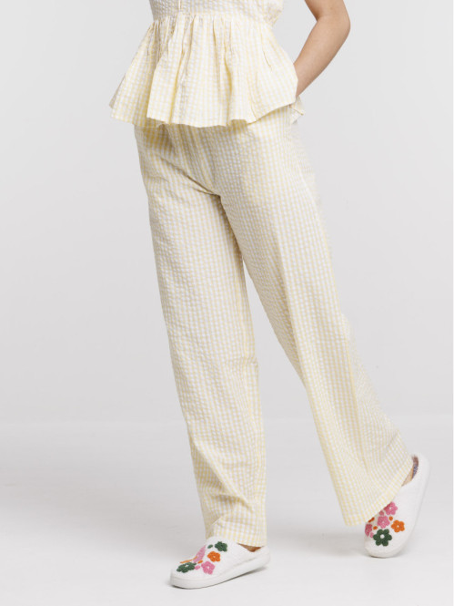 Pantalon de nuit à carreaux...