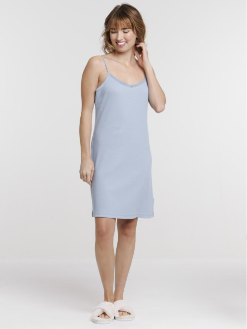 Nuisette ciel col V femme