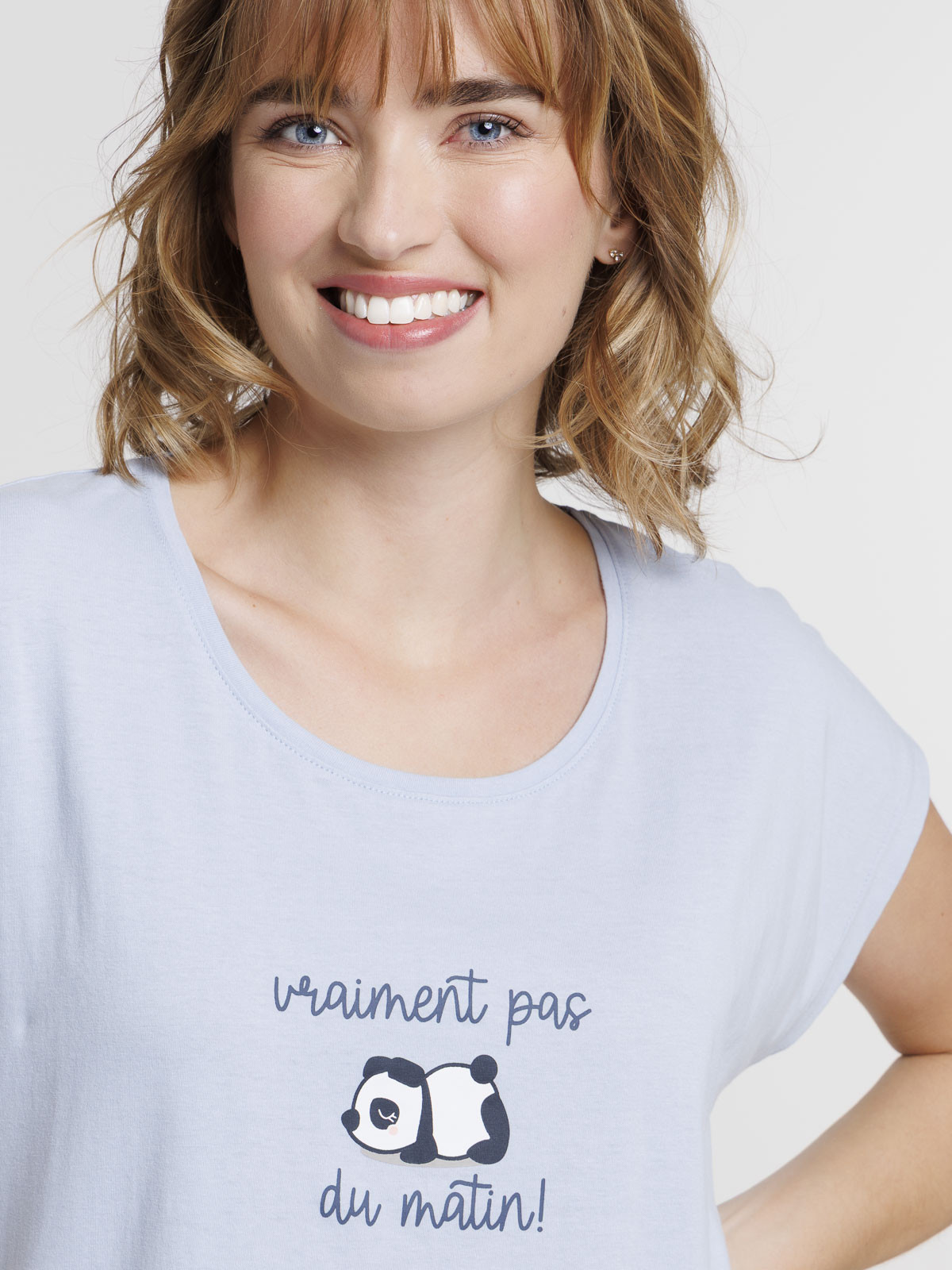 Chemise de nuit panda femme