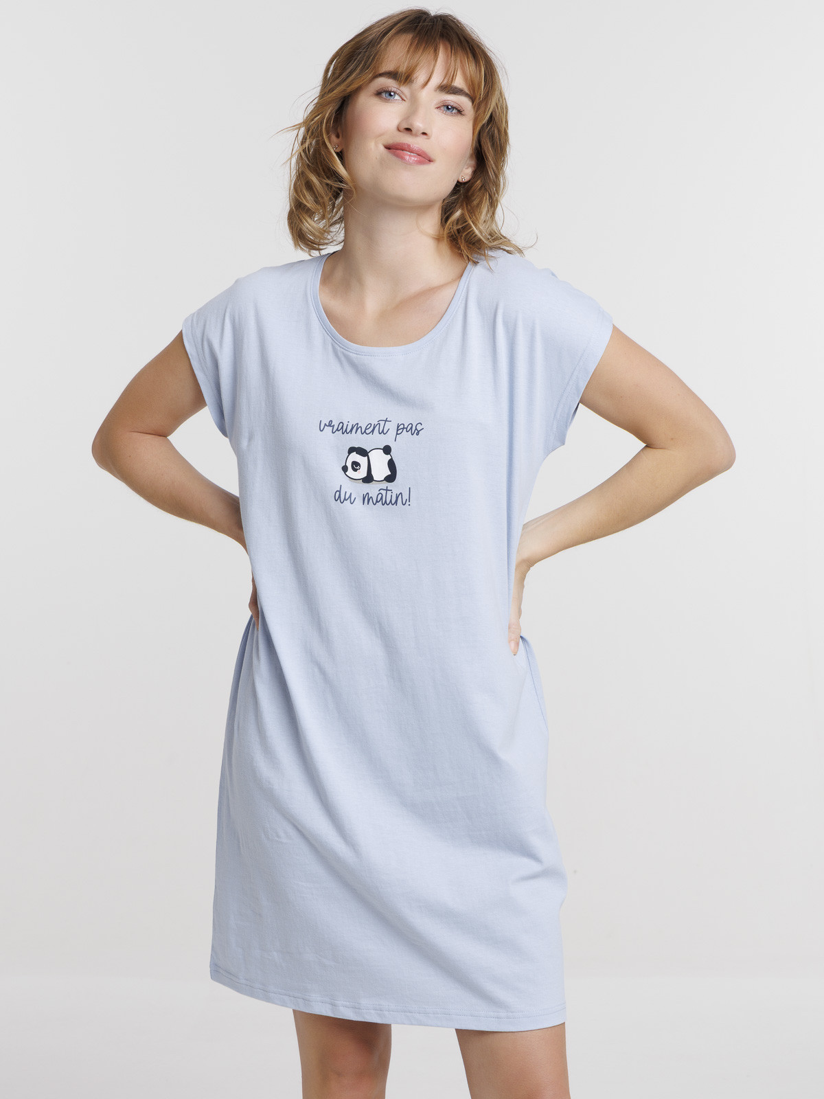 Chemise de nuit panda femme