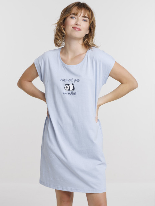 Chemise de nuit panda femme