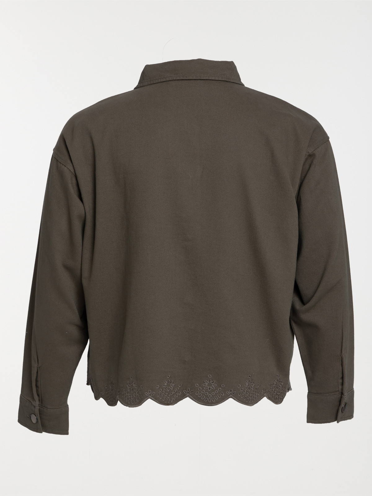 Veste festonnée grande taille femme