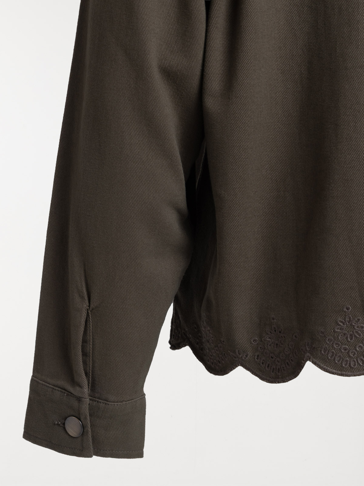 Veste festonnée grande taille femme