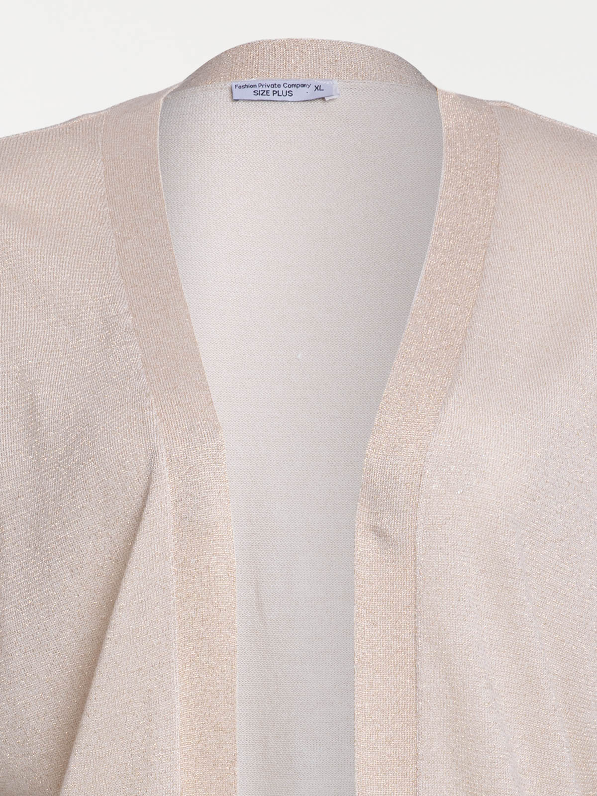 Gilet ouvert grande taille femme