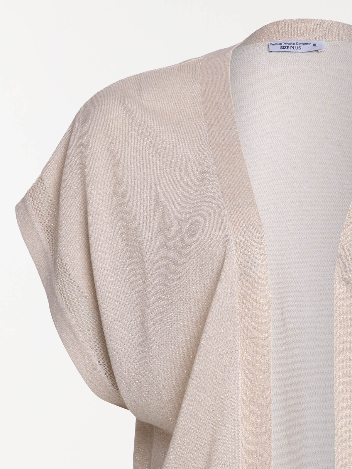 Gilet ouvert grande taille femme