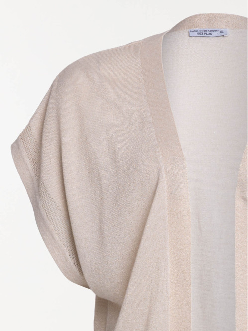 Gilet ouvert grande taille...