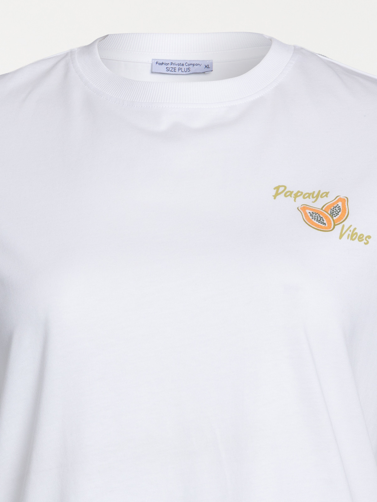 T-shirt papaya grande taille femme