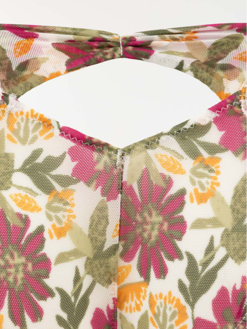 Shorty motif floral femme...